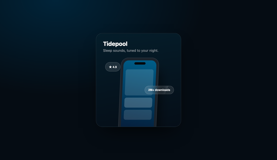 Mobile App Showcase Screen Card — preview