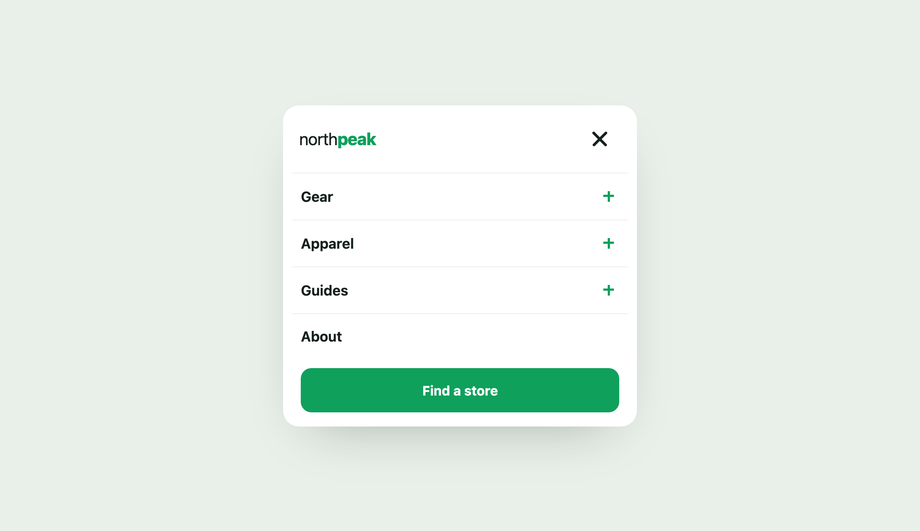 Mobile Navigation Accordion Menu (CSS-Only Hamburger + Drill-Down) — preview