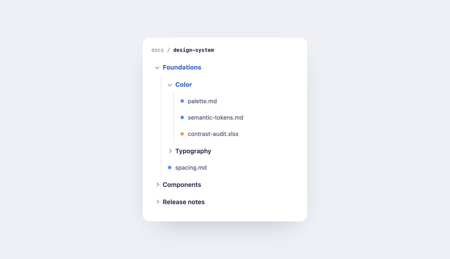 Nested Multi-Level Accordion (CSS Tree View for Docs & File Explorers) — preview