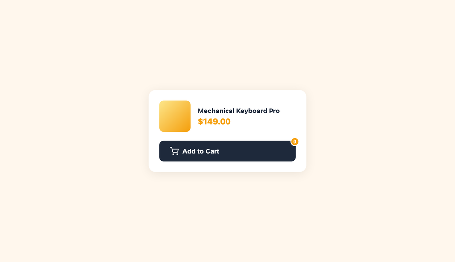 CSS Add To Cart Button Animation — preview