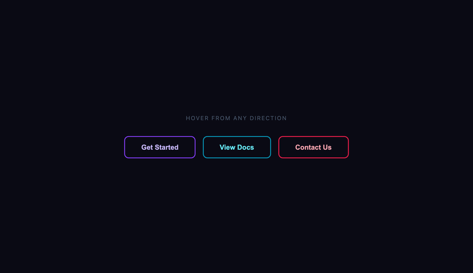 CSS Ghost Button Background Reveal — preview