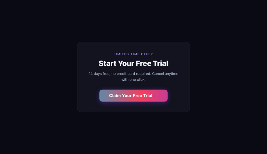 CSS Moving Gradient CTA Button — preview