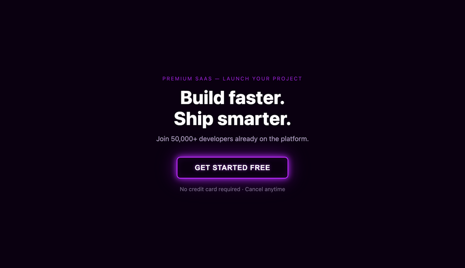 CSS Neon Glow Button — preview
