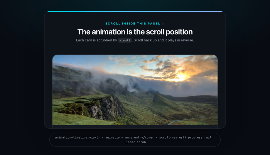 Scroll-Driven Scale + Fade — preview