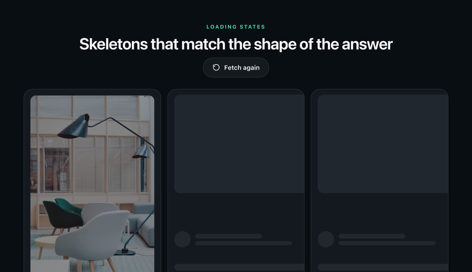 Skeleton-to-Loaded Crossfade — preview
