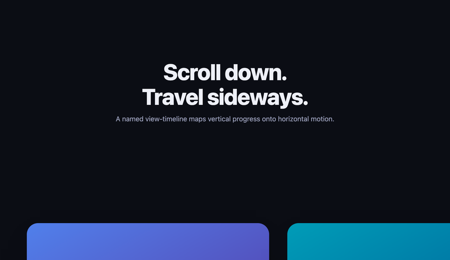 Horizontal Scroll Section (Fake Horizontal Scroller) — preview