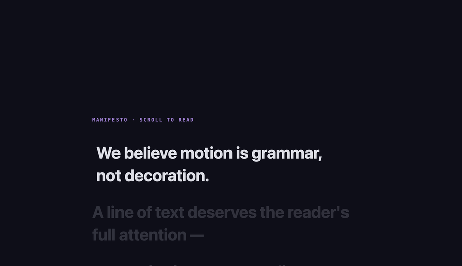 Text Scrim Reveal / Focal Point Highlight — preview