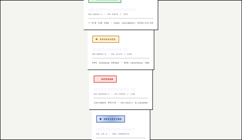 Brutalist Status Matrix — preview