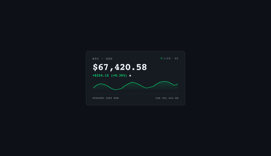 Live Price Ticker — preview