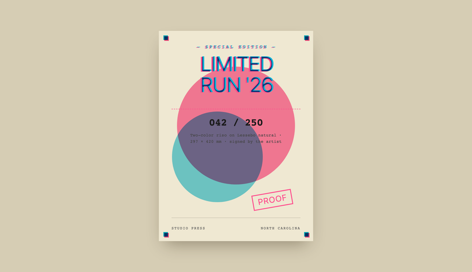 Risograph Edition Label — preview