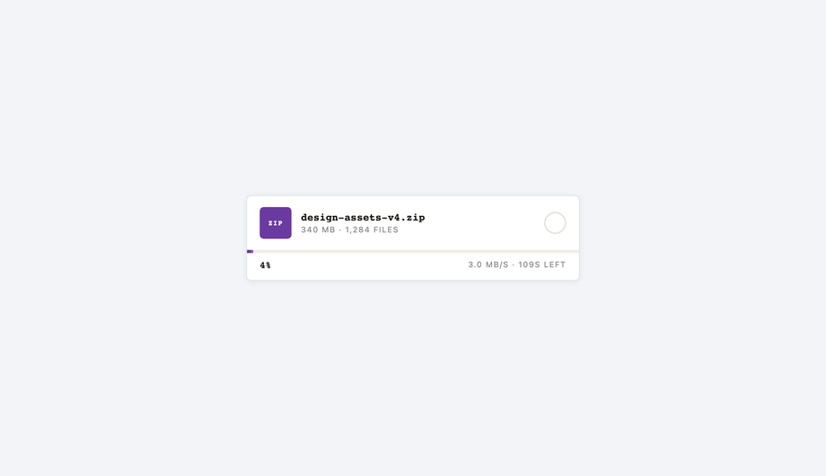 Upload Progress — preview