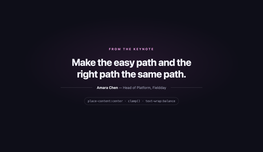 Responsive CSS Center-Aligned Quote Banner — preview