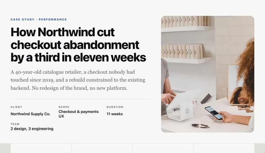 Case Study Blog Post Layout — preview
