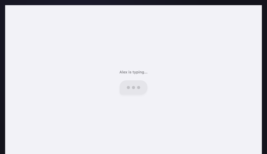 Bouncing Loading Dots — preview