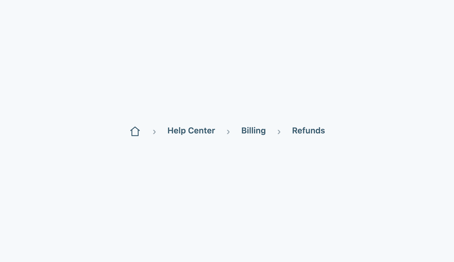 Compact Icon-Only Home Node CSS Breadcrumb Bar — preview