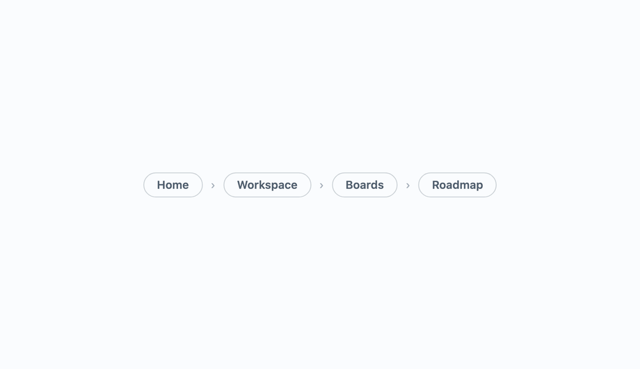 Segmented Rounded-Outline Pill CSS Breadcrumb — preview