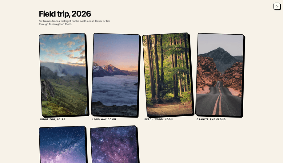 Offset Shadow Image Gallery — preview