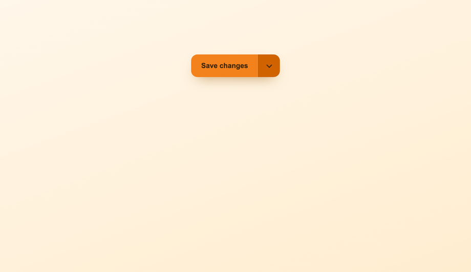 CSS Split Button Dropdown with Native <details> (Primary Action + Menu) — preview