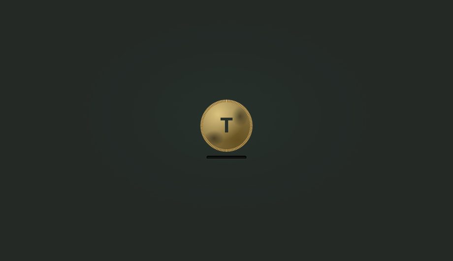 CSS Aged Brass Subway Token Button — preview