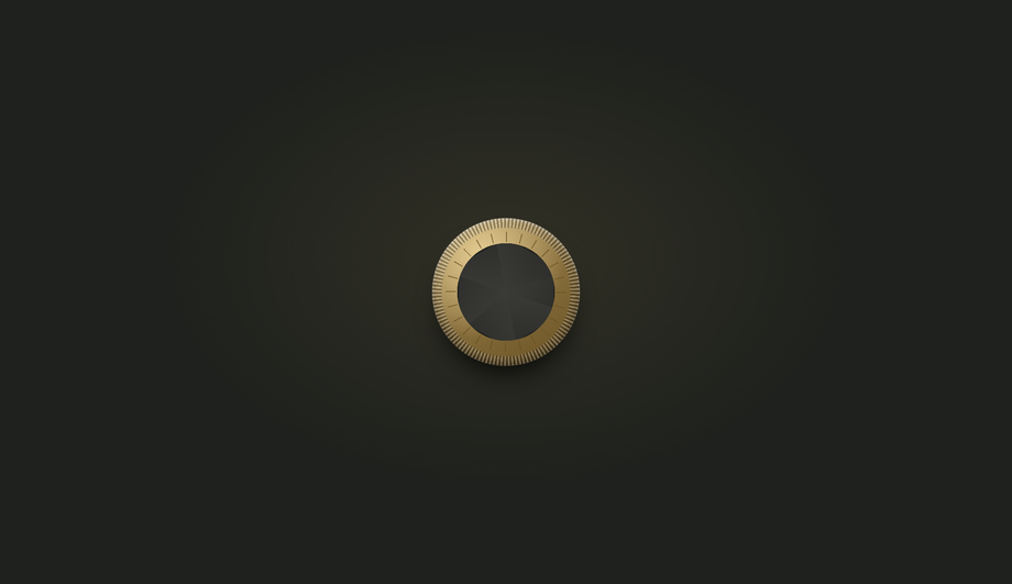 CSS Brass Periscope Lens Button — preview