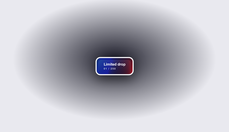 CSS Holographic Foil Sticker Button — preview