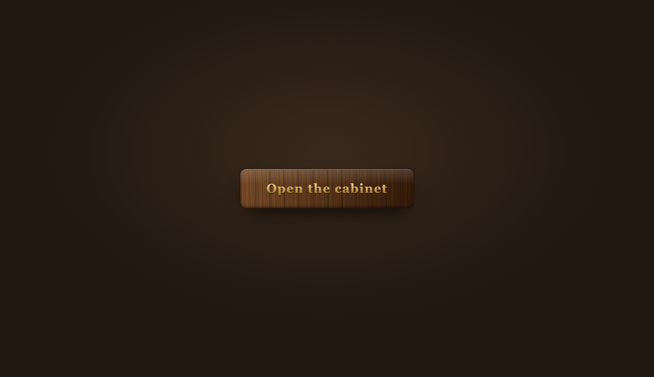CSS Lacquered Walnut Wood Button — preview
