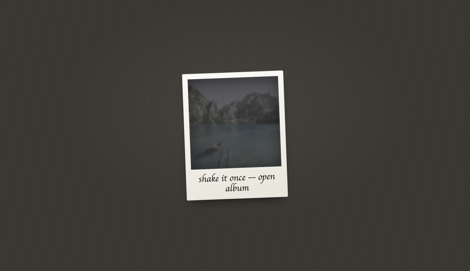 CSS Polaroid Snapshot Button — preview