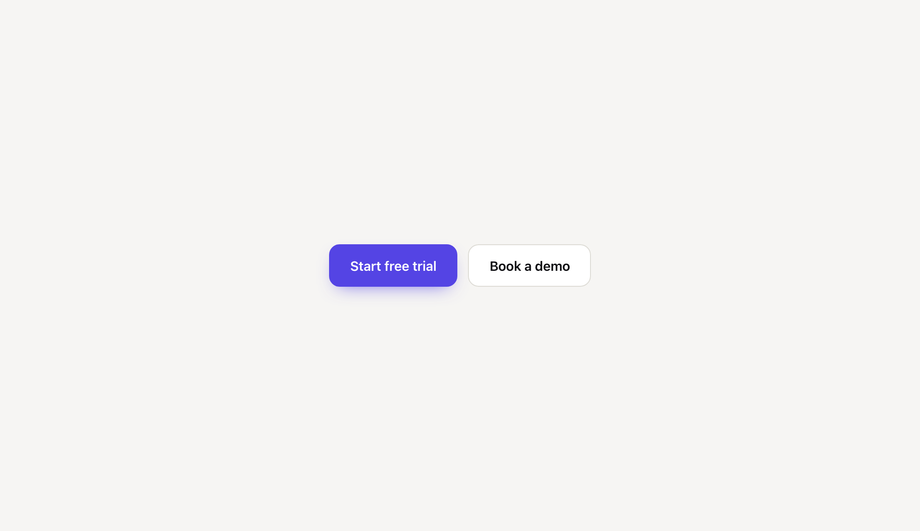 CSS Primary and Secondary Button Pair — preview