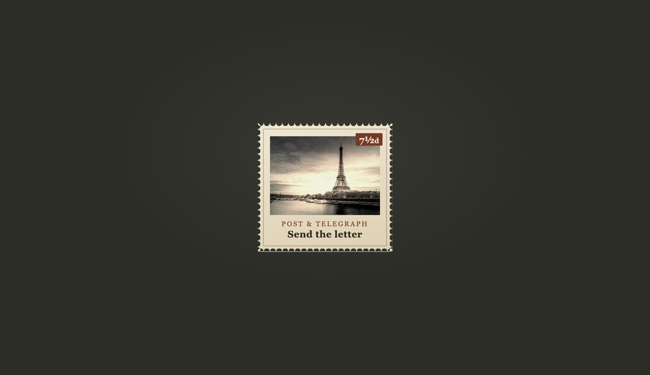 CSS Regal Postage Stamp Button — preview