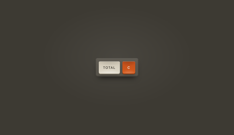 CSS Vintage Calculator Key Button — preview