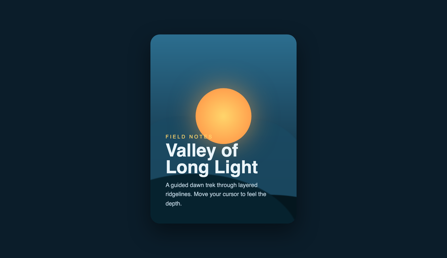 Depth Parallax — preview