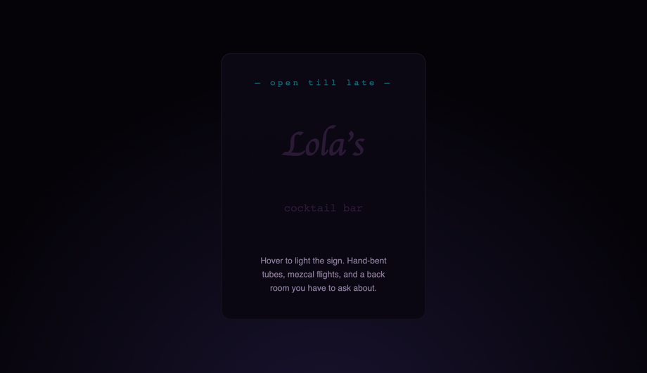 Neon Sign — preview