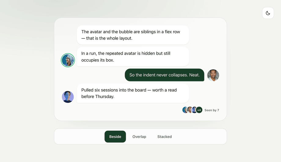 CSS Speech Bubble With Avatar — preview