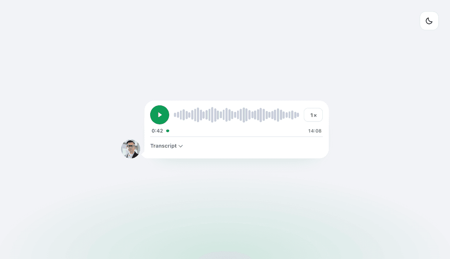 CSS Voice Message Chat Bubble — preview