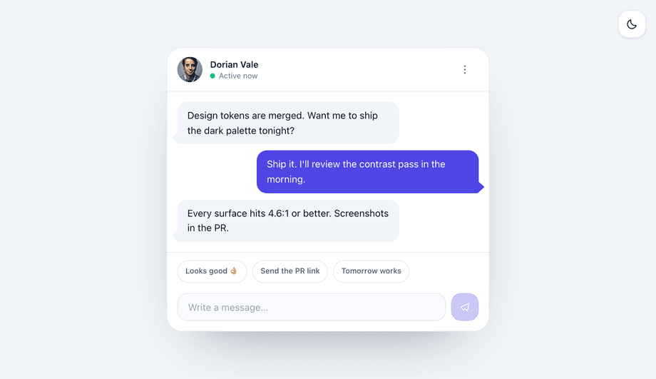 Tailwind CSS Chat Bubble — preview