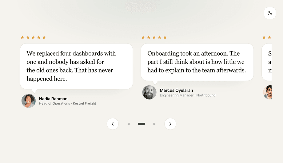 Testimonial Card Speech Bubble CSS — preview