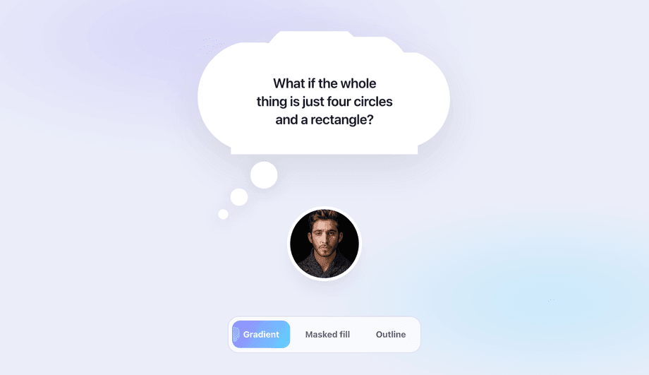 Thought Bubble CSS Pure Code — preview