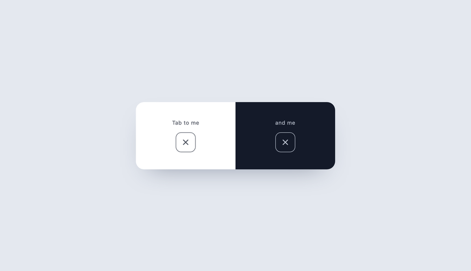 Accessible WCAG Focus Ring Close Button — preview