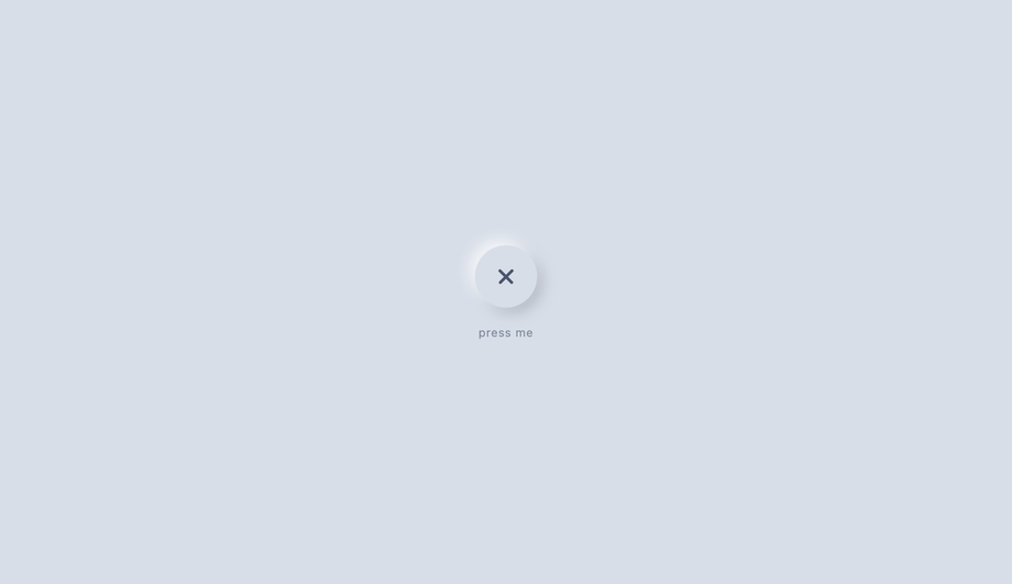 Neumorphic Soft Shadow Close Button — preview