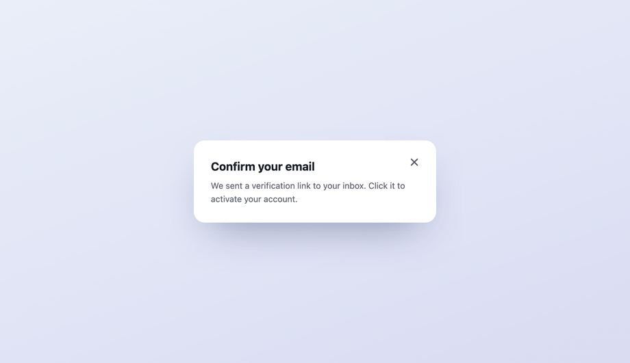 Pure CSS Floating Modal Close Button — preview