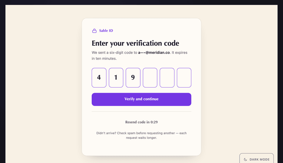 OTP Resend Cooldown Timer Button — preview