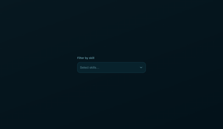 CSS Multi-Select Tag Dropdown With Chips — preview