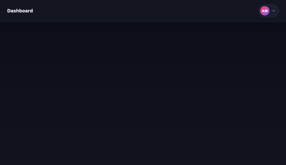 CSS User Avatar Profile Dropdown Menu — preview