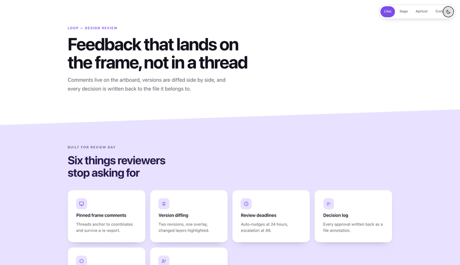 CSS Angled SaaS Features Grid Section — preview