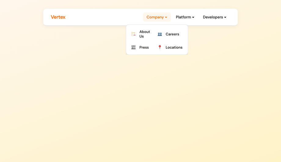 Clip-Path Curtain Reveal Dropdown — preview