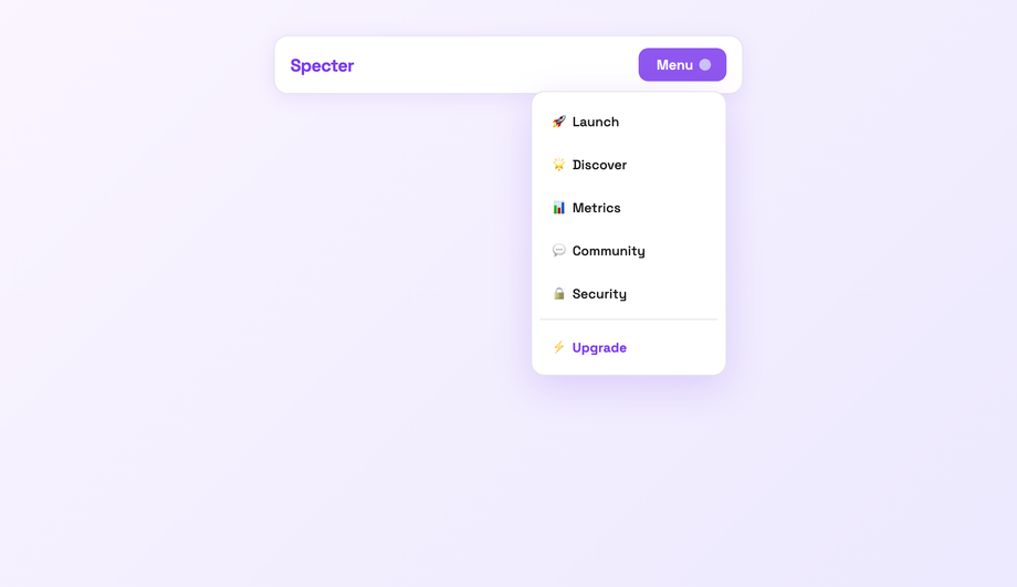 Stagger Blur Entrance Dropdown — preview