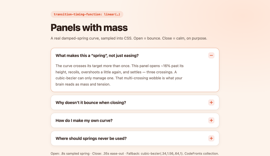 Bounce Spring-Ease Expand FAQ — preview