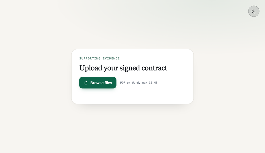 File Upload with File Name Display — preview