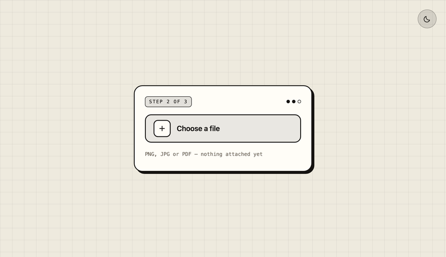 Pure CSS File Upload Button — preview
