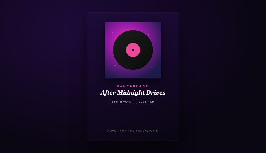 Album Cover Iris Aperture Reveal Card — preview